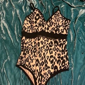 Animal print bodysuit